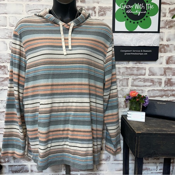 Far west Striped Hooded Sweater 2XL - Picture 1 of 7